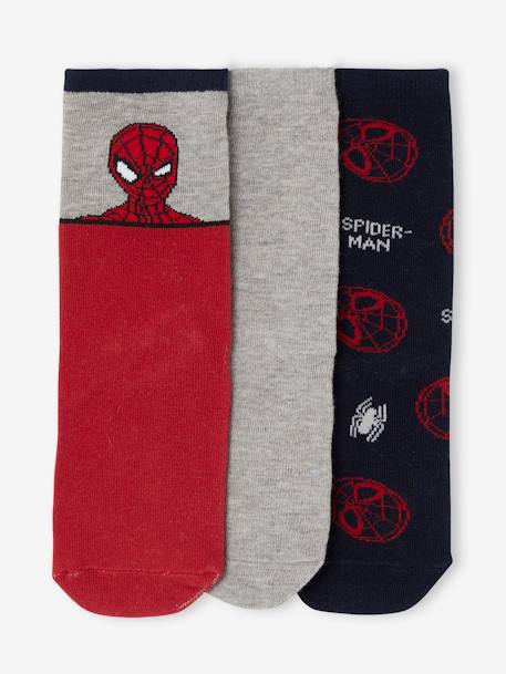 Pack de 3 pares de calcetines de Marvel® Spider-Man para niño rojo 
