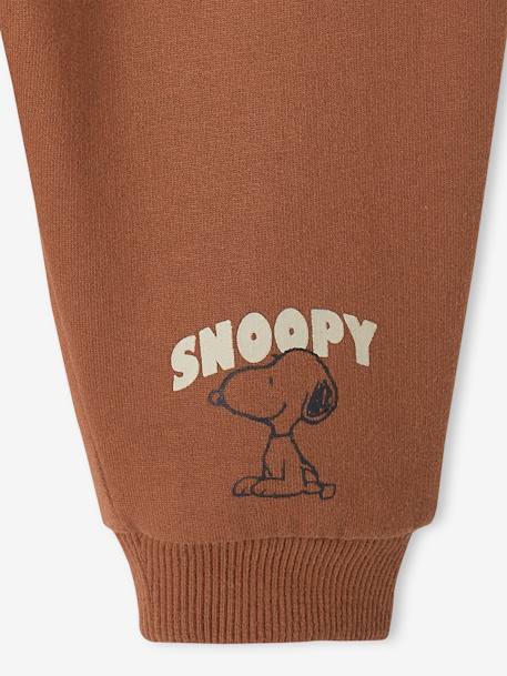 Pantalón Peanuts® Snoopy de felpa para bebé chocolate 