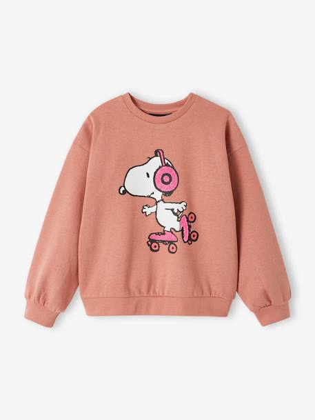Sudadera Snoopy Peanuts® para niña rosa viejo 