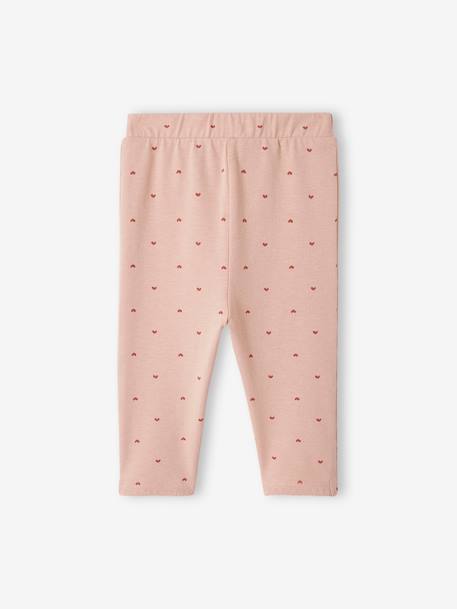 Pack de 2 leggings para bebé rosa maquillaje 