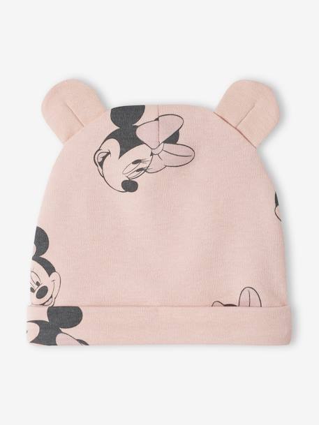 Conjunto para bebé niña: body + pantalón + gorro Disney® Minnie rosa maquillaje 