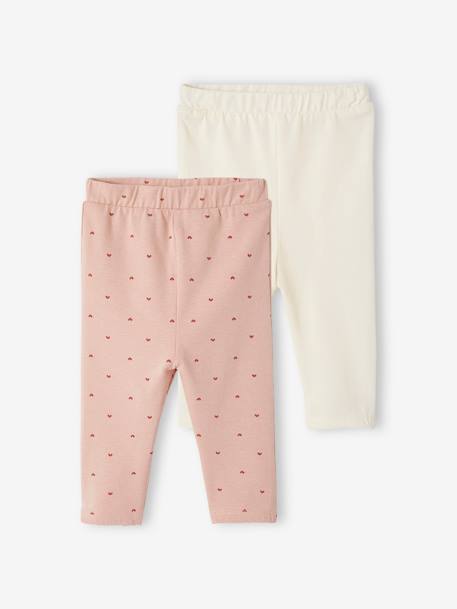 Bebé-Pantalones, vaqueros -Pack de 2 leggings para bebé