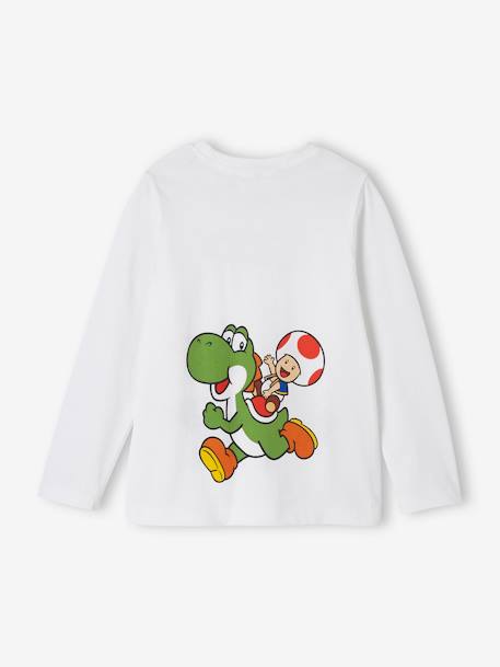 Camiseta de manga larga Mario y Luigi® para niño blanco 