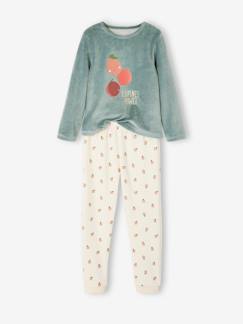 Pijama de terciopelo «fruta» para niña