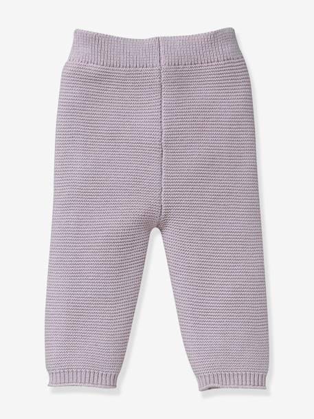 Leggings de algodón orgánico y lana para bebé - Cyrillus rosa 