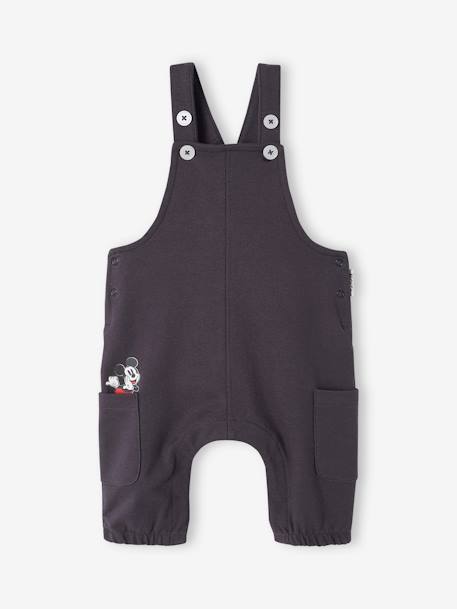 Conjunto Disney® para bebé: camiseta de algodón + peto denim gris 