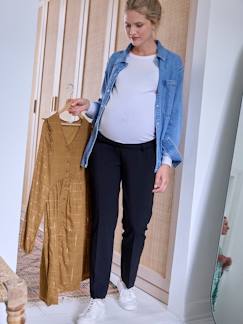 Ropa Premamá-Pantalones embarazo-Pantalón «cigarette» con banda sin costuras para embarazo