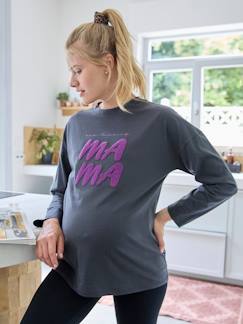 Ropa Premamá-Camisetas y tops embarazo-Camiseta con mensaje para embarazo