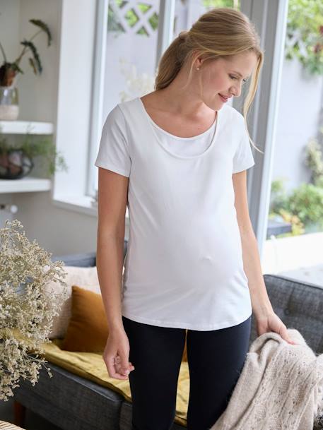 Kit de 3 camisetas para embarazo y lactancia negro 