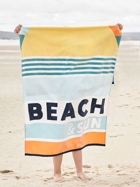Toalla de playa / baño «Beach & Sun» multicolor 