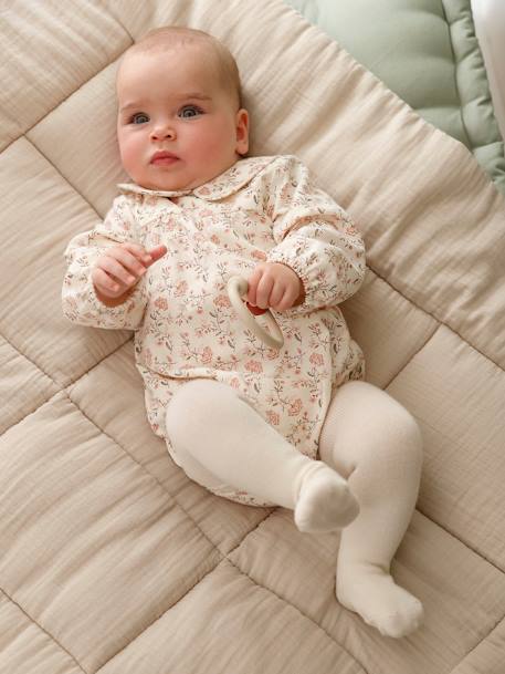 Bebé-Pelele de manga larga con estampado de flores para bebé