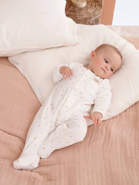 Pijamas y bodies bebé-Bebé-Pijamas-Pelele de terciopelo con abertura de recién nacidos para bebé «Ovejas»
