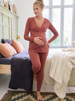 Ropa Premamá-Pijamas y homewear embarazo-Conjunto de 2 prendas con pijama de embarazo y lactancia