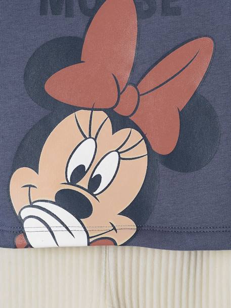 Conjunto Disney® para bebé niña: sudadera de felpa + pantalón de pana azul pizarra 
