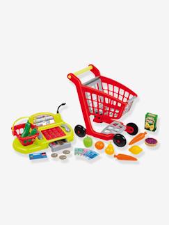 Juguetes-Juegos de imitación-Cocinitas y accesorios de cocinas-Carrito de la compra + Caja registradora - ECOIFFIER