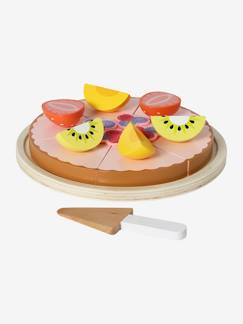 Juguetes-Juegos de imitación-Tarta de madera FSC® con frutas