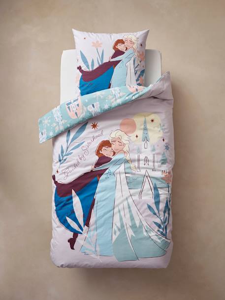 Conjunto infantil: funda nórdica + funda de almohada Disney® Frozen crudo 