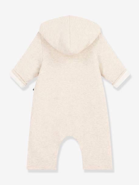 Mono largo guateado de algodón con capucha para bebé - PETIT BATEAU beige 