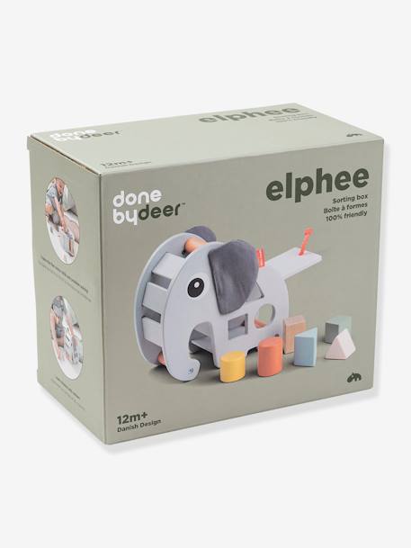 Caja para encajar formas «Elphee» - DONE BY DEER gris 