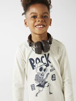 Niño-Camisetas y polos-Camisetas-Camiseta de manga larga con estampado para niño - Basics