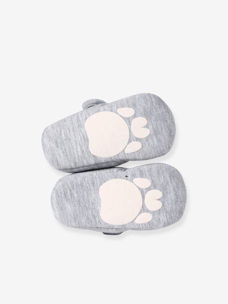 Zapatillas flexibles con cierre autoadherente para bebé gris jaspeado 