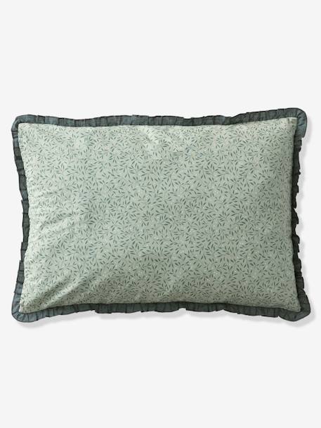 Funda de almohada para bebé - Broceliande verde estampado 