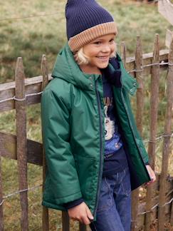 Niño-Accesorios-Gorros, bufandas, guantes-Gorro bicolor de punto de canalé para niño - Basics
