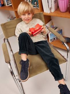 Niño-Pantalones-Pantalón de pana fácil de vestir para niño