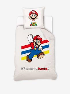 Textil Hogar y Decoración-Ropa de cama niños-Conjunto infantil: funda nórdica + funda de almohada Super Mario® y Luigi