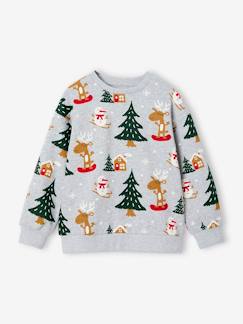 Niño-Jerséis, chaquetas de punto, sudaderas-Sudadera de Navidad divertida para niño