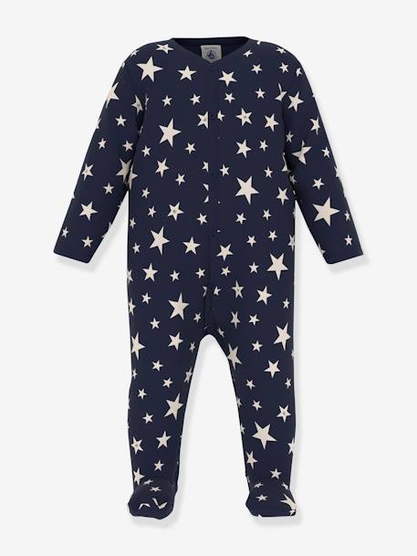 Pijamas y bodies bebé-Bebé-Pijamas-Pijama de felpa con estrellas fosforescentes para bebé - PETIT BATEAU
