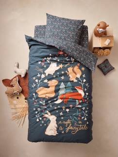 Habitación-Textil Hogar y Decoración-Ropa de cama niños-Conjunto funda nórdica + funda de almohada infantil de algodón reciclado - Broceliande