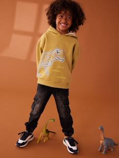 Niño-Pantalón cargo de denim fácil de vestir para niño