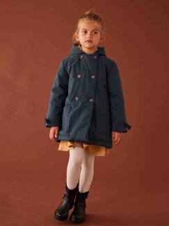 Ecorresponsables-Niña-Abrigos y chaquetas-Abrigos y parkas-Parka chic con tacto piel de melocotón y capucha para niña