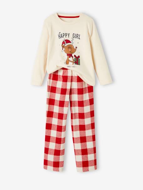 Pijama de Navidad para niña crudo 