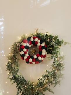 Textil Hogar y Decoración-Corona de Navidad de fieltro