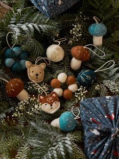Habitación-Textil Hogar y Decoración-Decoración-Pequeña decoración-Lote de 12 adornos navideños de fieltro para colgar Brocéliande