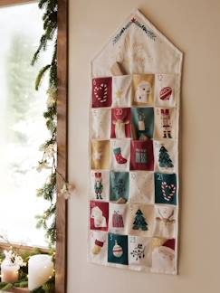 Textil Hogar y Decoración-Decoración-Cuadros, pósters y paneles-Calendario de Adviento «Merry Christmas»