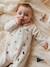 Pijama navideño bordado de terciopelo para bebé crudo 