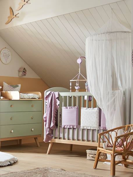 Cama con cama nido infantil GUEST blanco claro liso - Vertbaudet