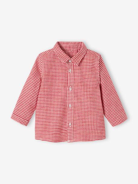 Conjunto de fiesta 4 prendas bebé niño camisa + pantalón + chaleco + pajarita rojo 