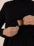 Vestido-jersey de punto fino para embarazo - Fanette LS - ENVIE DE FRAISE negro 