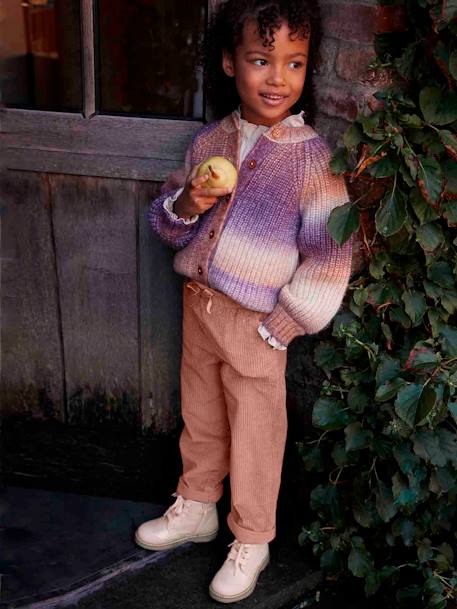 Botas con cordón y cremallera para niña - Colección primera infancia rosa 