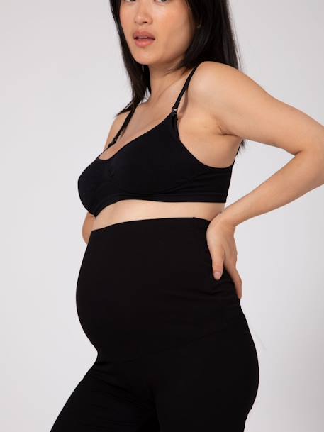 Leggings largos de talle alto y eco-friendly para embarazo negro 