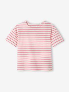 Niña-Camisetas-Camiseta marinera de manga corta para niña