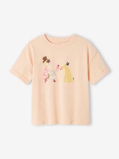 camisetas-Niña-Camiseta motivo pop niña de manga corta con vuelta