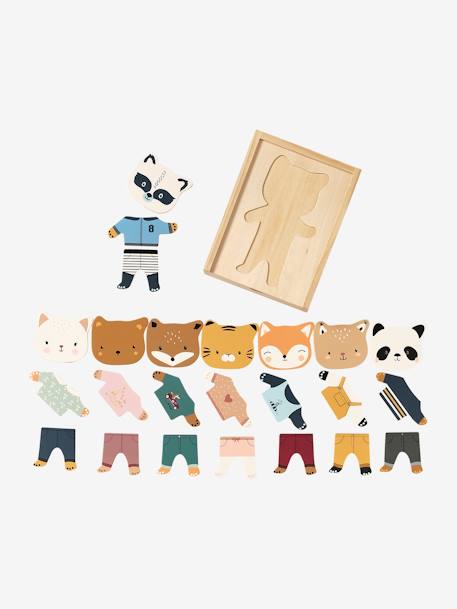 Caja de madera FSC® de animales para vestir madera 