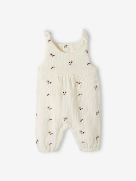 Bebé-Mono para bebé recién nacido bordado de gasa de algodón