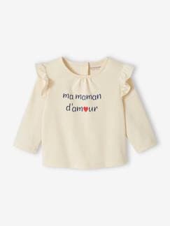 camisetas-Camiseta de algodón orgánico con mensaje para bebé