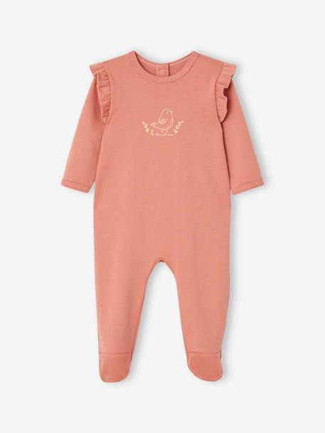 Pack de 2 pijamas de interlock para bebé rosa viejo 